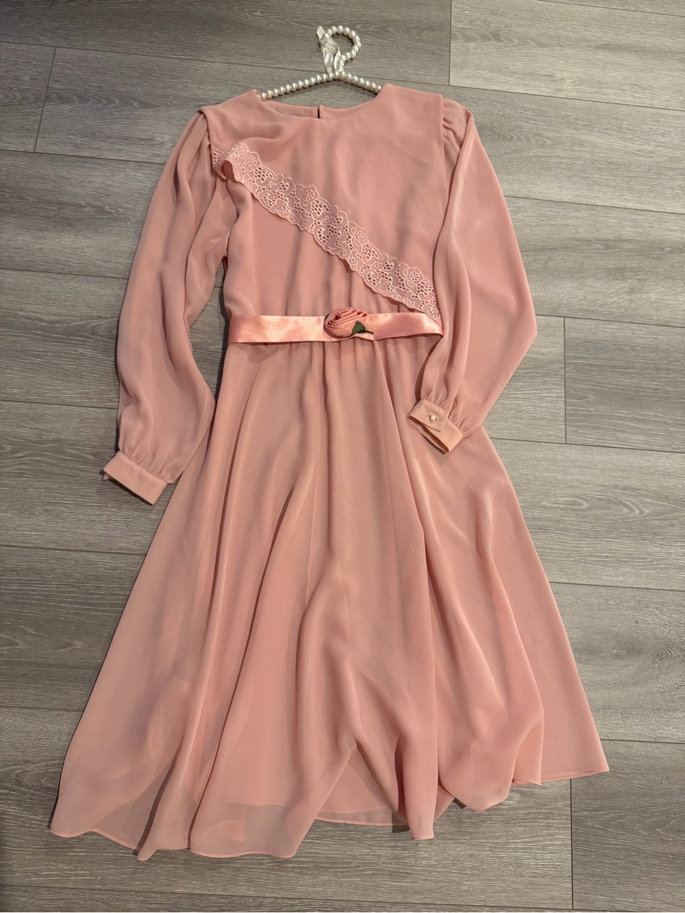 American Vintage Dusty Rose Long Sleeve Mini Dress